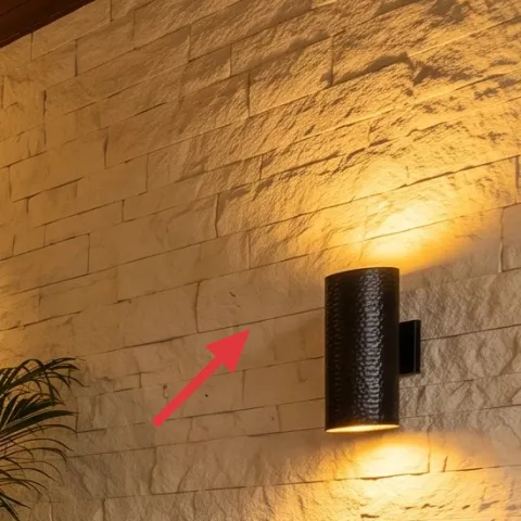 black wall sconce