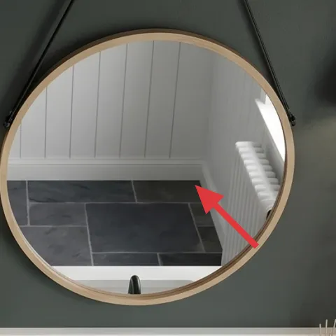 Round wall mirror