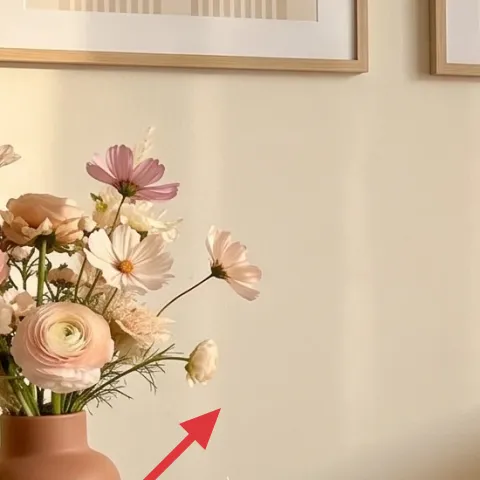 ceramic vase with flowers