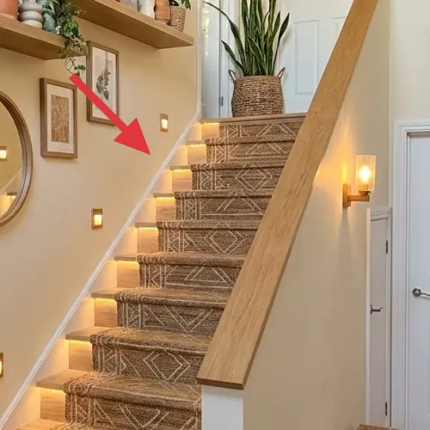 Patterned stair runner