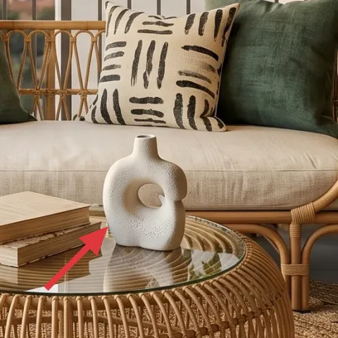 stack of books on coffee table