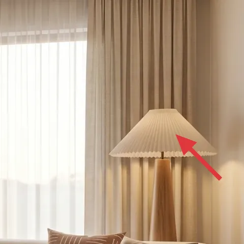 Beige curtain panels (pair)