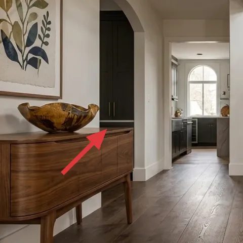 wood console table