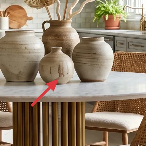 large ceramic vase centerpiece