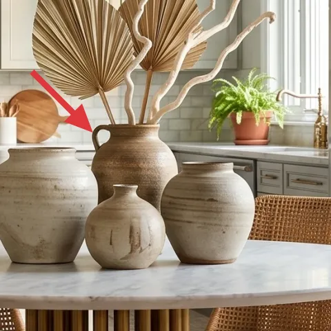 terracotta planters with greenery