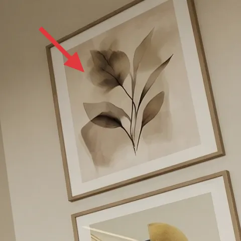 framed botanical wall art print (right)