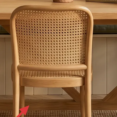 Woven jute area rug