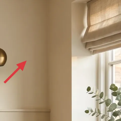 Brass wall sconce