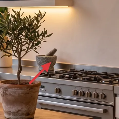potted plant on the tabletop