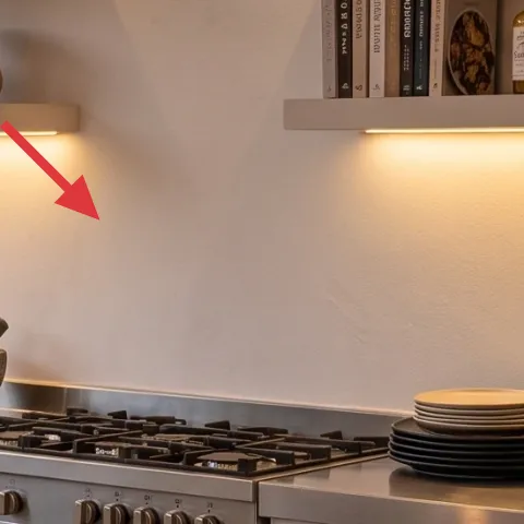 under-shelf LED strip light