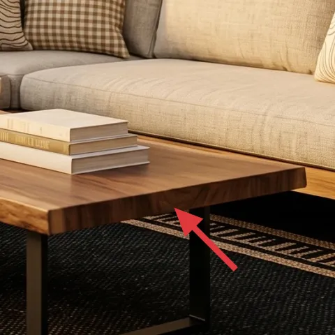 wood coffee table