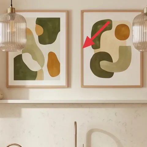 wood frame for abstract wall art