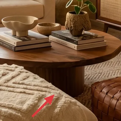 Beige area rug