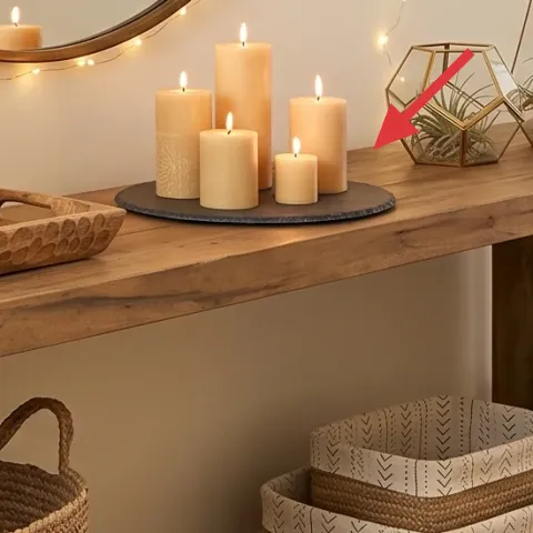 wooden console table