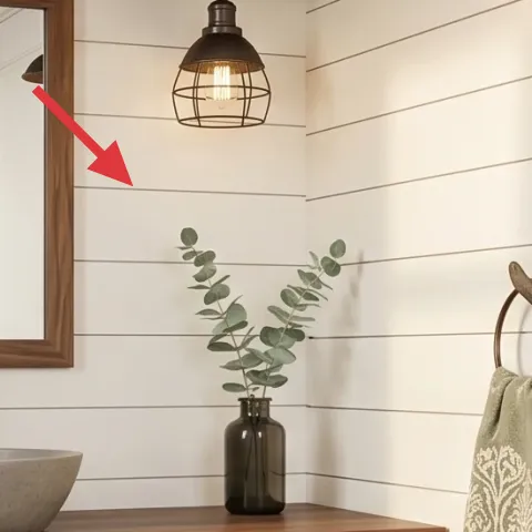 wood framed rectangular mirror